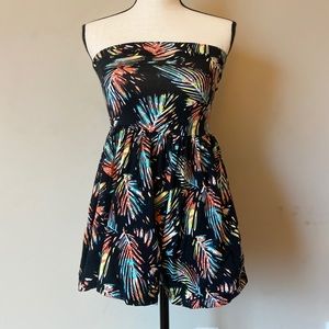 Mudd Strapless Multi Color Romper